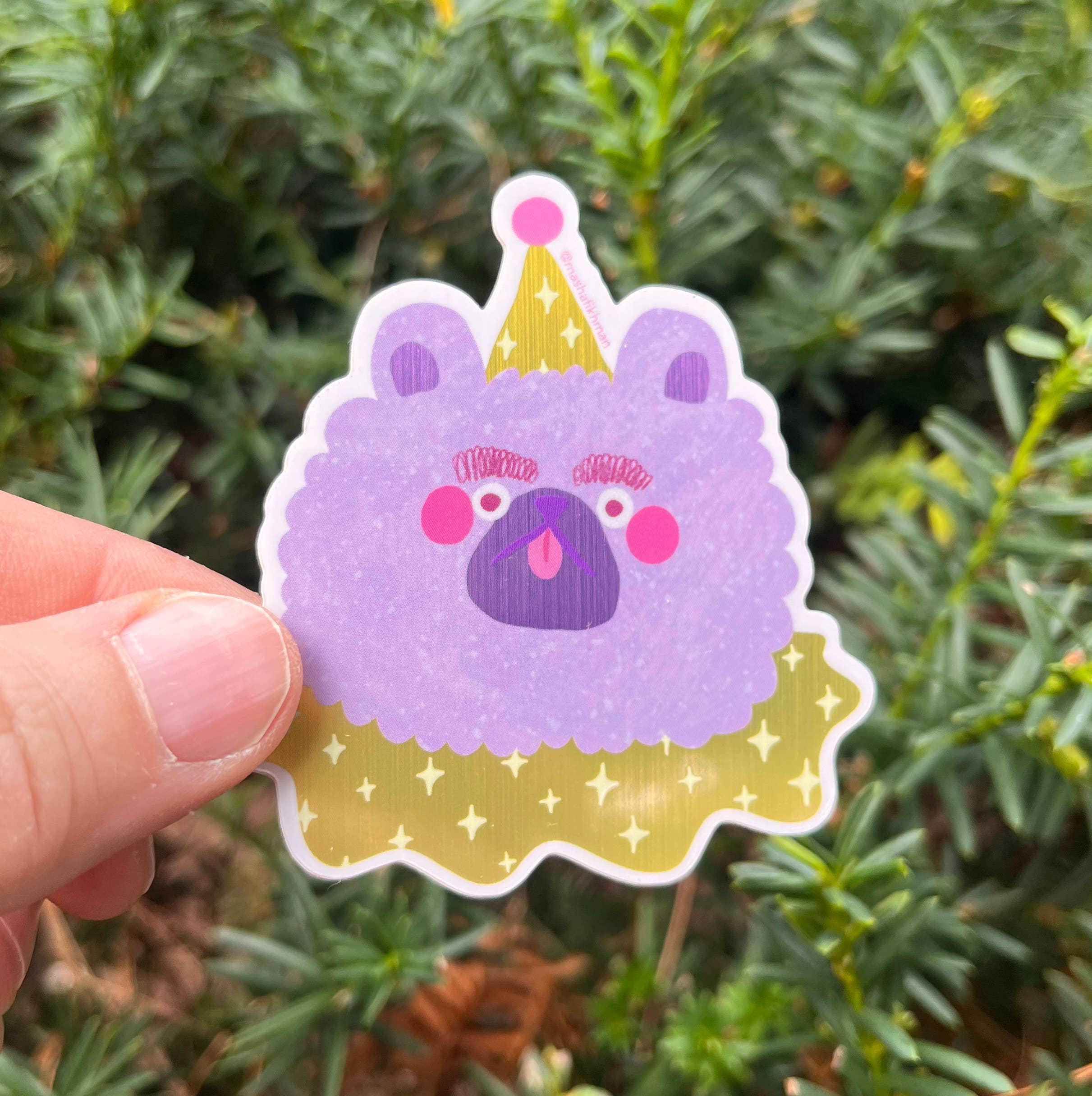 Masha Fikhman Art - Wholesale Sticker - Clown Bear Sticker1