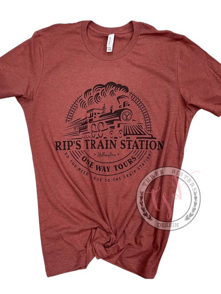 Tshirt Estação Ferroviária Rip's por atacado de Three Sisters Design