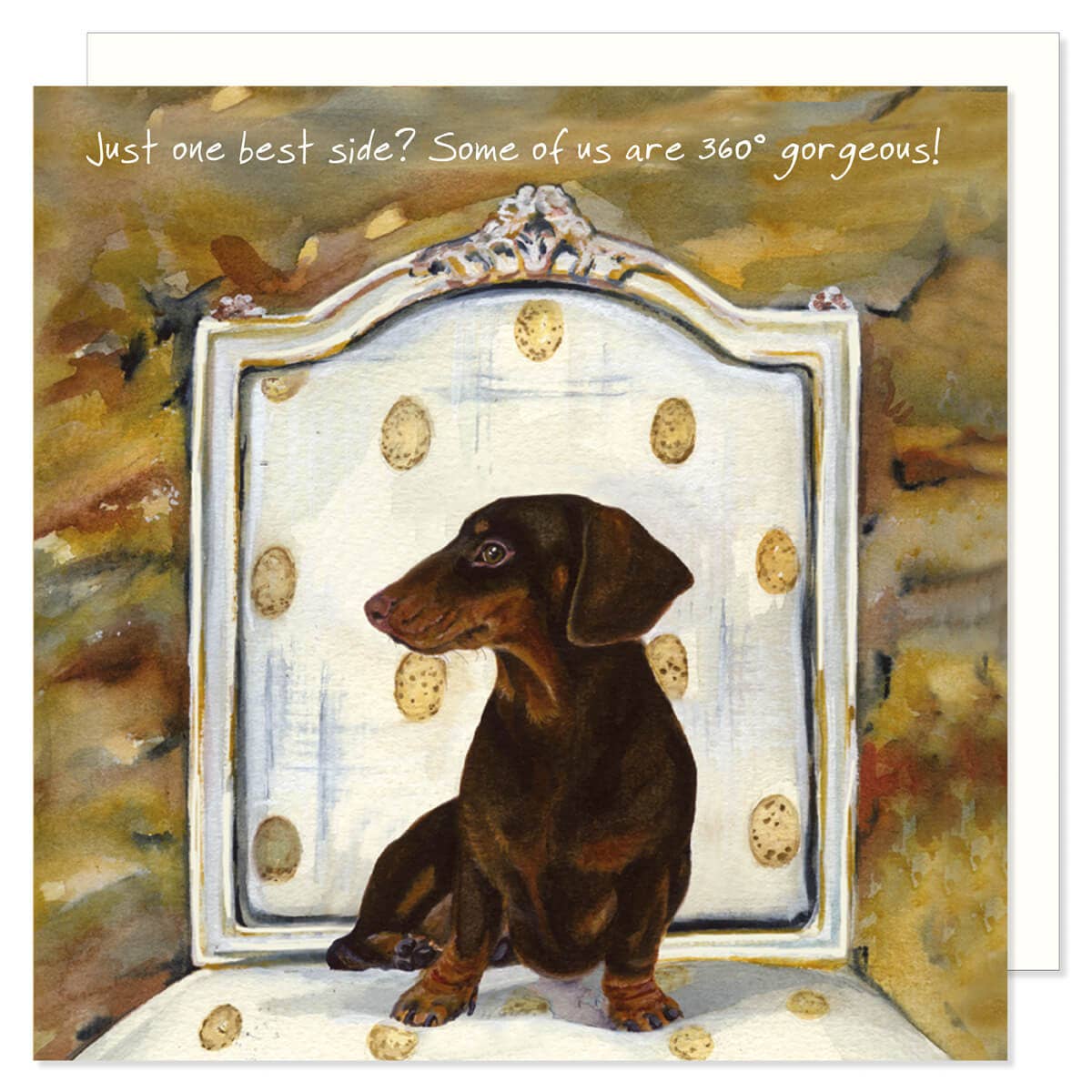 The Little Dog Laughed - Wholesale Everyday Greeting Card - Dachshund Greeting Card0