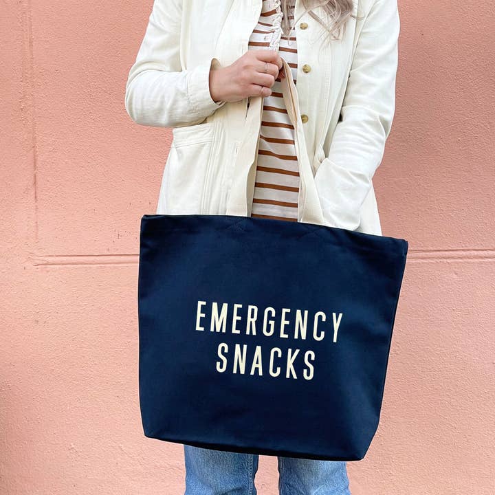 Alphabet Bags - Wholesale Tote bag – Women's - Emergency Snacks - Canvas Tote Bag2