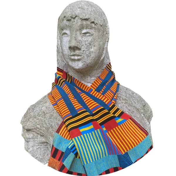 Indischer gestreifter gelber Seidenschal für den Großhandel von Cressida Bell