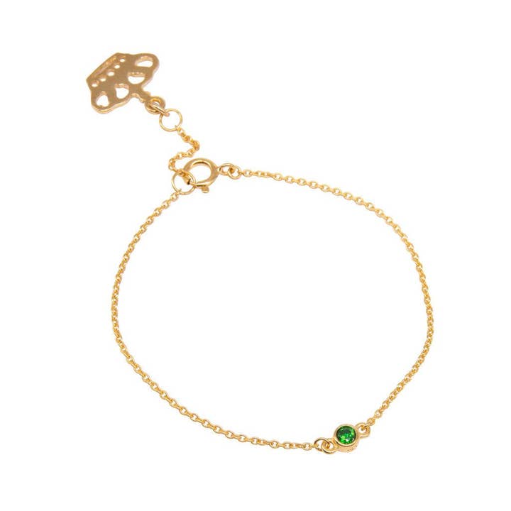 Solid Gold Audrey Födelsesten Armband för wholesale av Anna Lou of London