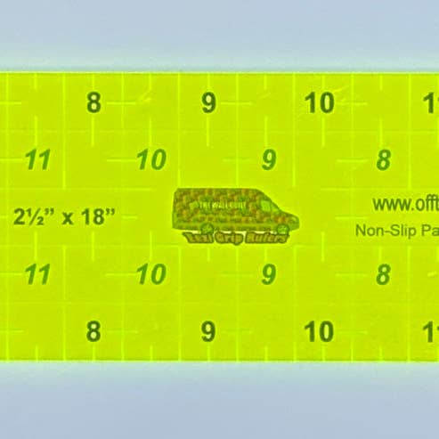 EeziGrip - 2 1/2" x 18" Ruler for wholesale by Off The Wall Quilt