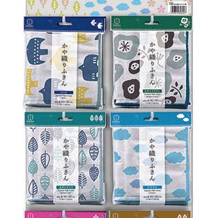 Urban Tokyo - Wholesale Tea Towel - 11.8" Square Kazori Dish Towels 30 pc Pack JP (1/6)