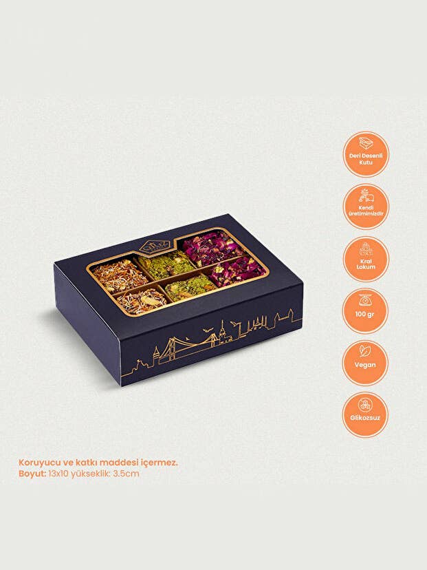 Cerez Pazari Royal Assorted Pistachio Turkish Delight Gift Box - 100g for wholesale by Aladdin