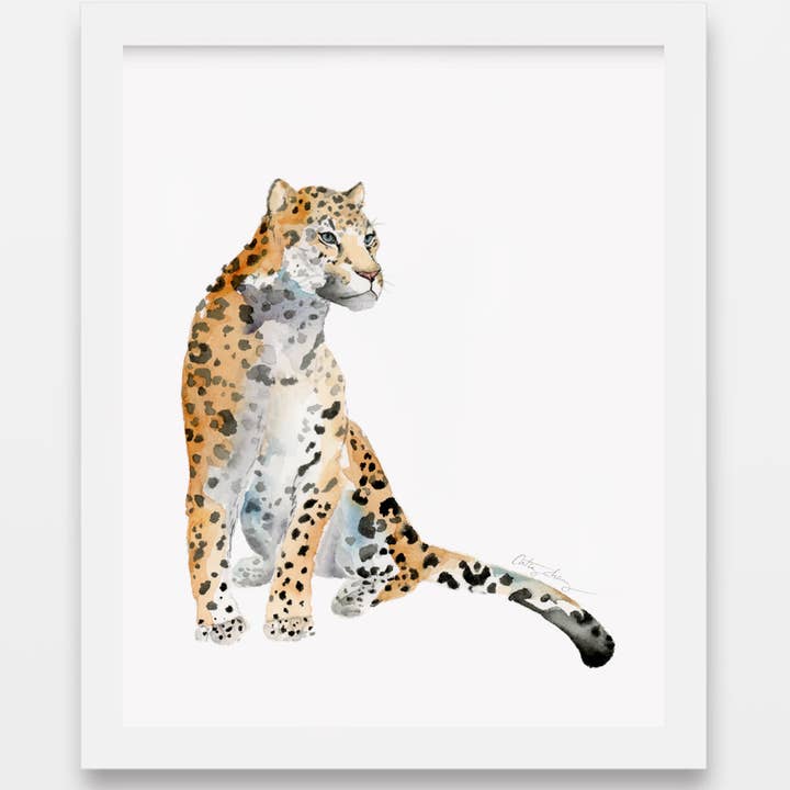 Easy Sunday Club - Wholesale Art Print - Jaguar Watercolor Art Print2