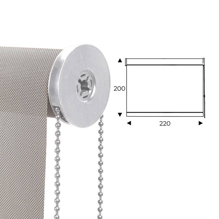 220cm pearl roller curtain for wholesale by Rocada Spain