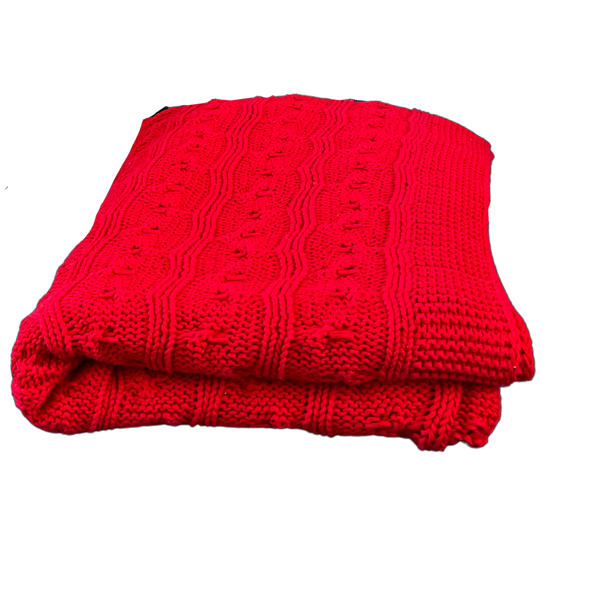 Drew Derose Design - Wholesale Throw Blanket - Cable Knit Red Throw Blanket – Cozy Farmhouse Décor
0