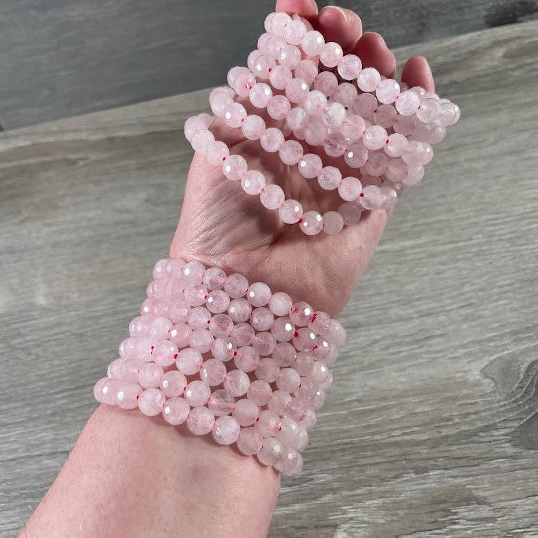 Keystone Crystals - Wholesale Beaded Bracelet - Polyhedral Gemstone Bracelet 8mm  – Assorted Crystals for Retail and Gift Shops14