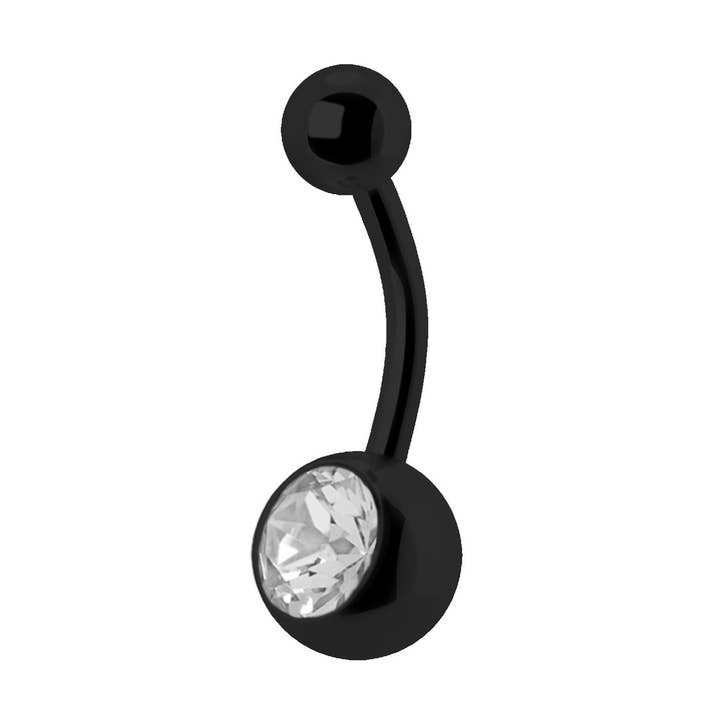 Banana de acero quirúrgico con cristal (1.6mm) para venta al por mayor de Bodywings