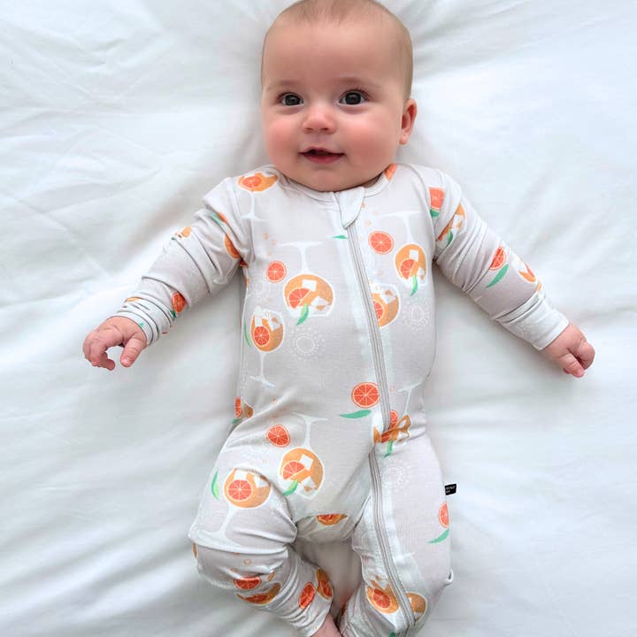 Macacão Cinzento com Fecho da Costa Amalfitana Aperol Spritz por atacado de Basically Soho