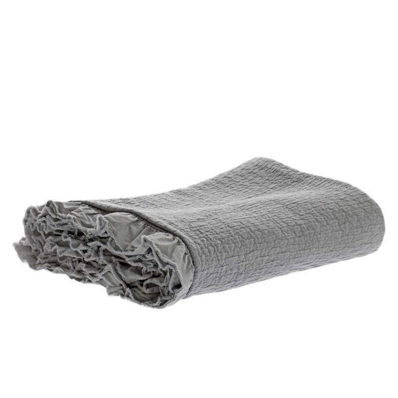 UNOCASADESIGN - Wholesale Deken - Vigo Stonewashed katoenen sprei met ruches15