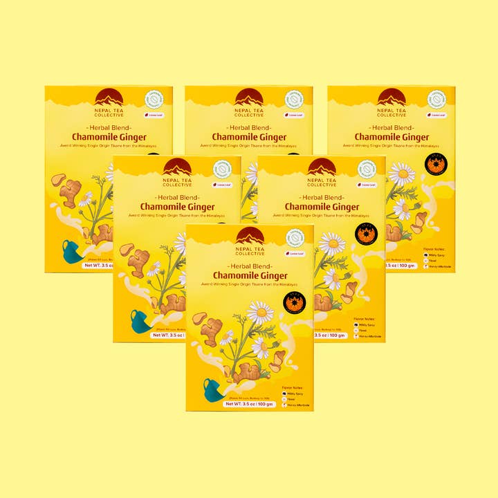 Chamomile Ginger | Retail Package for wholesale by Nepal Tea Collective