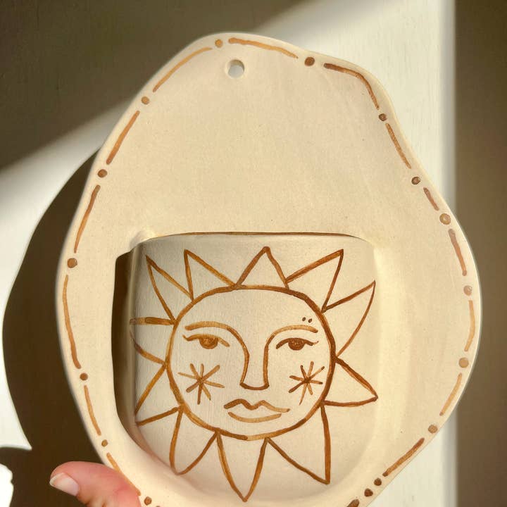 SUNflower Sconce for wholesale by Roaming Barefoot