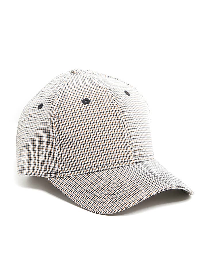Plaid Cotton Cap for wholesale by Rarefied