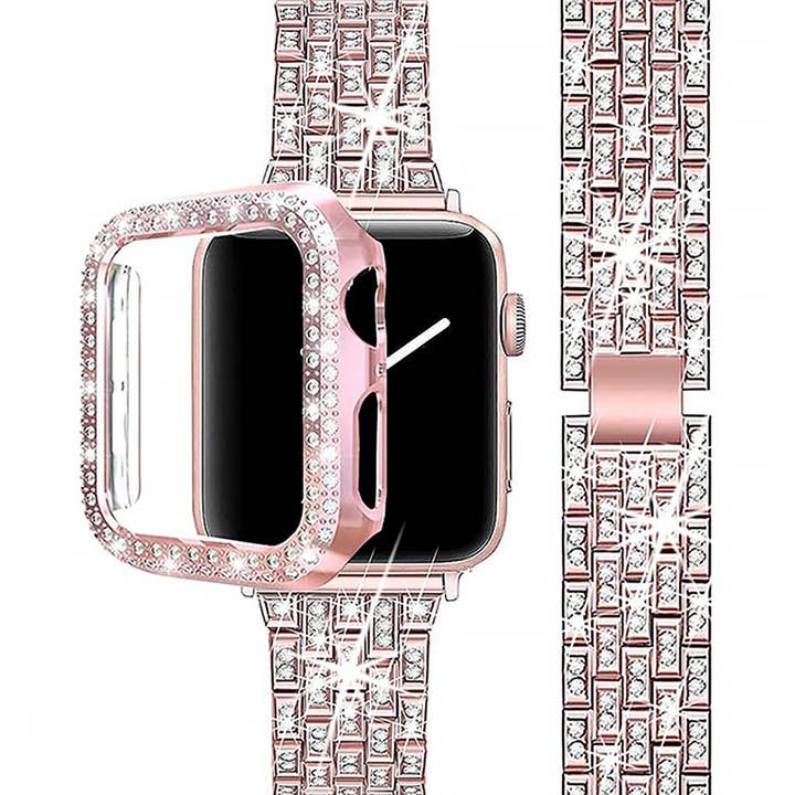 Rhinestone Belt Store - Wholesale Watch Band/Strap - Women's - Metal Rhinestone Apple Watch Band4