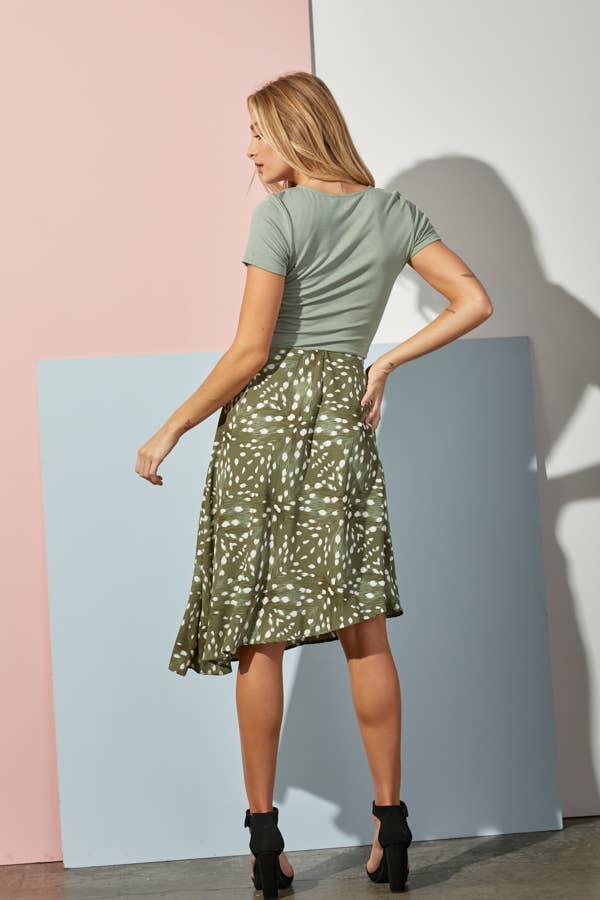 JADE BY JANE - Wholesale Skirt - Women's - Animal Print Asymmetrical Midi Skirt5