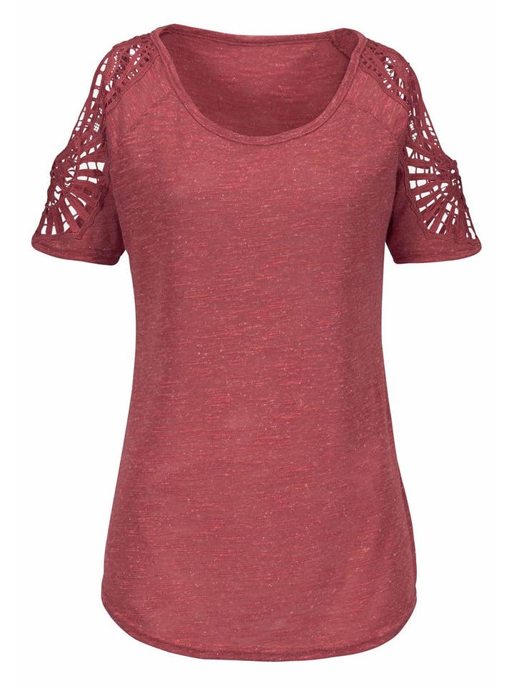 Lascana - Wholesale Blouse - Women's - LASCANA Women's Crochet Cold Shoulder Top