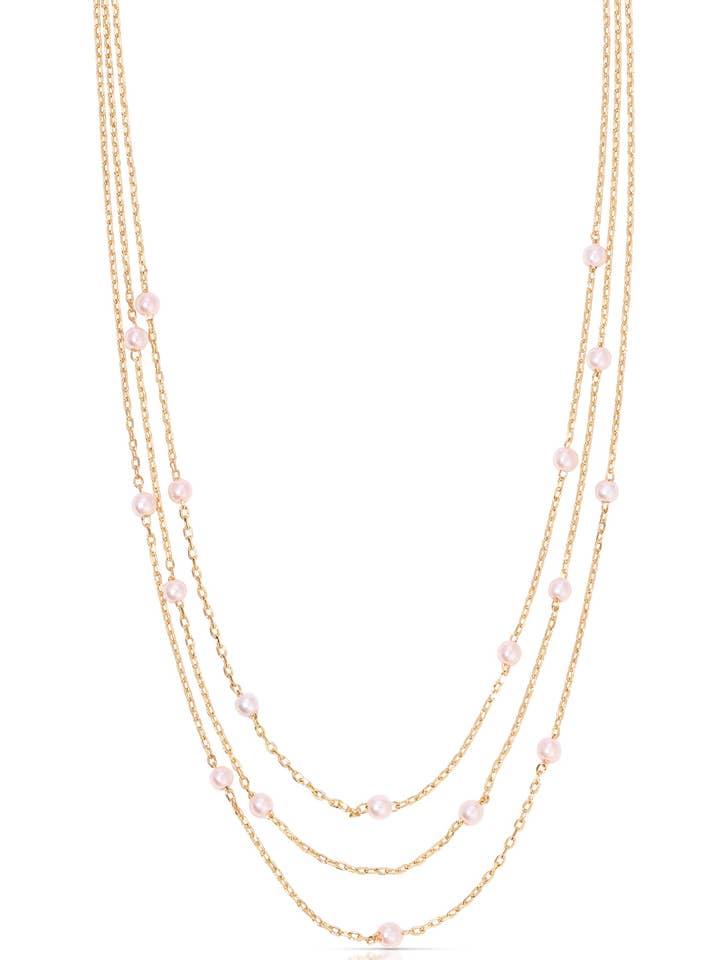 Perfect Stone Layered Necklace for wholesale by Ettika