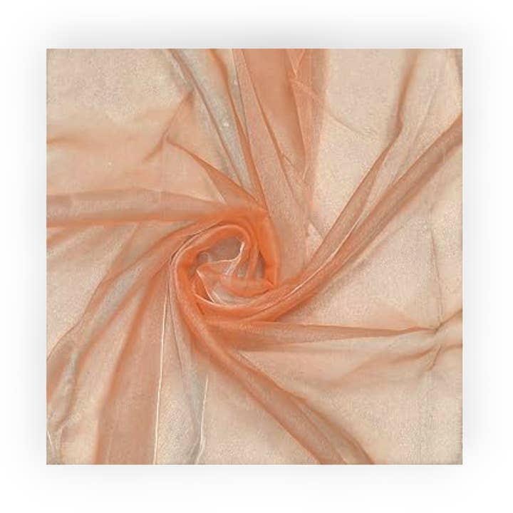 Organza Peach for wholesale by City Fabrics