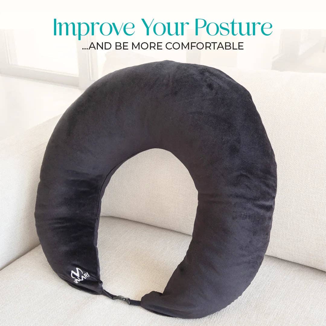 Valari - Wholesale Travel Pillow - Standard Pillow - Black1