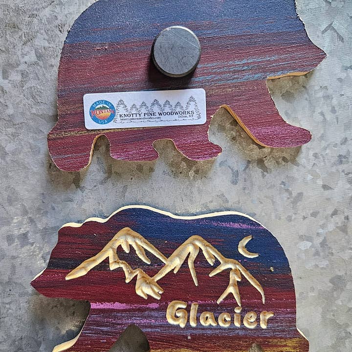 Knotty Pine Woodworks - Vendita all'ingrosso Calamite - Magneti a forma di orso1