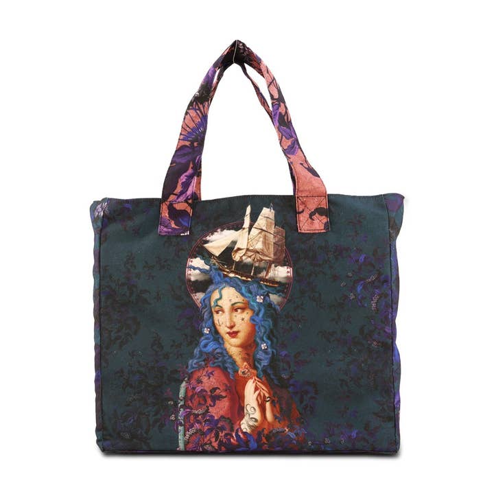 LARGE TOTE BAG SAINTE TEMPETE for wholesale by Voglio Bene