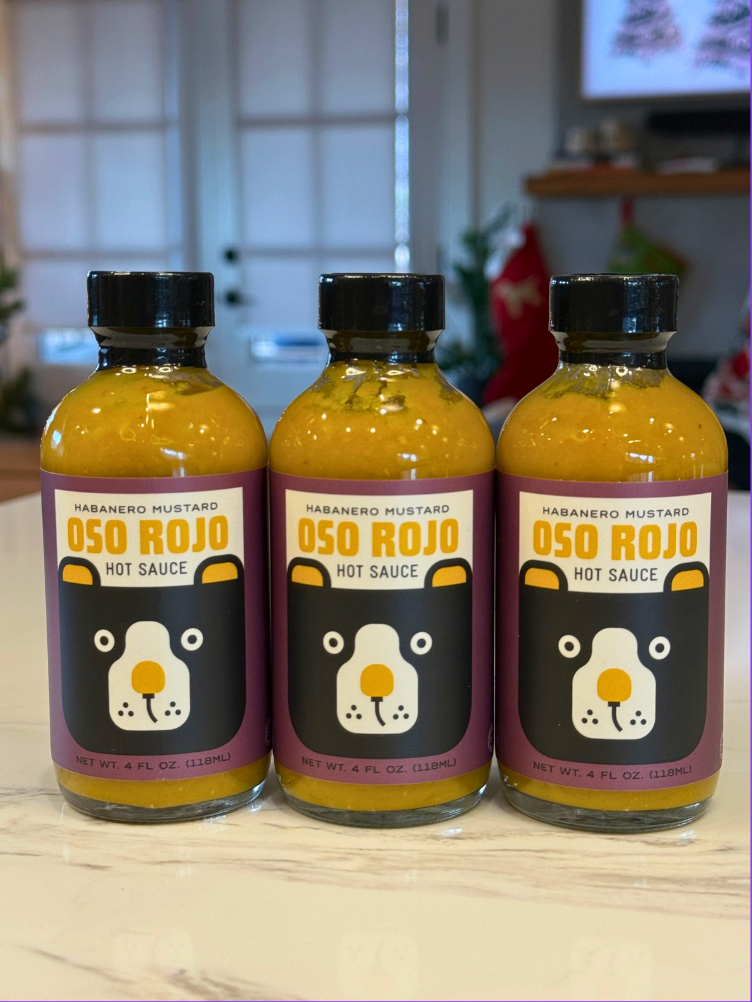 Oso Rojo Hot Sauce - Wholesale Hot Sauce - Habanero Mustard - Oso Rojo Hot Sauce 4oz2