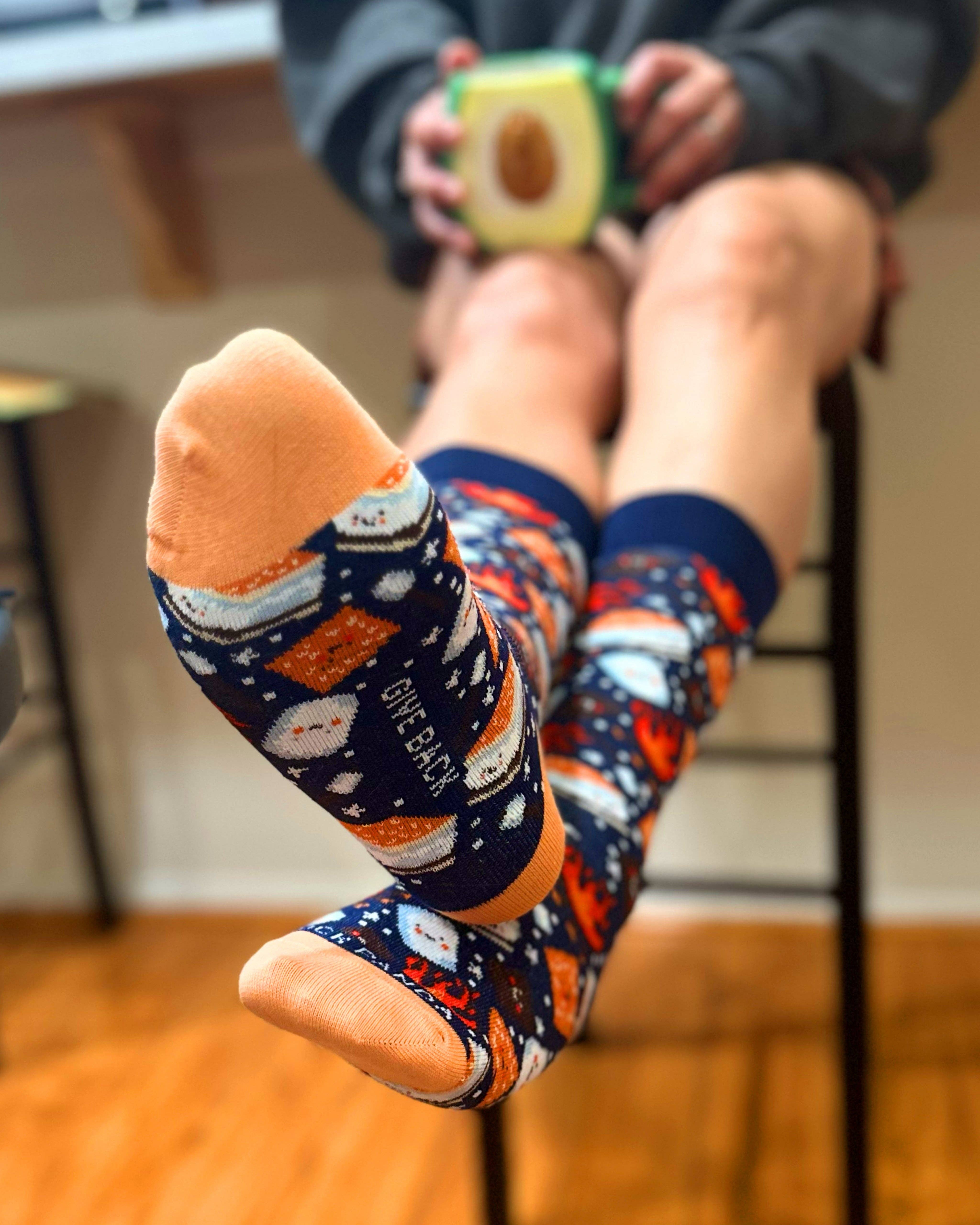 Sock Panda - Wholesale Sokken - Uniseks - Smores-sokken van de Sock Panda (Volwassene Klein - Schoenmaten 2-5)1