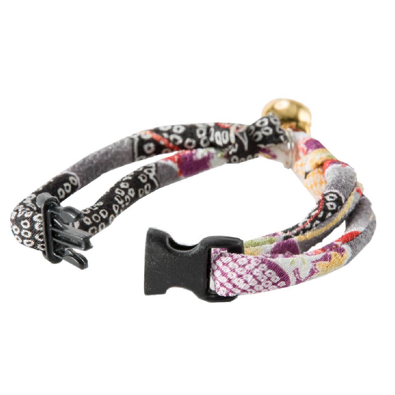 MOON-X USA, INC. - Wholesale Pet Collar - Cat - Chirimen Hanabi Fireworks Cat Collar (Gray)4