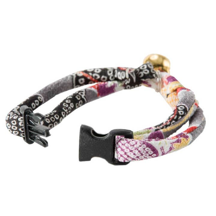 MOON-X USA, INC. - Wholesale Pet Collar - Cat - Chirimen Hanabi Fireworks Cat Collar (Gray)4