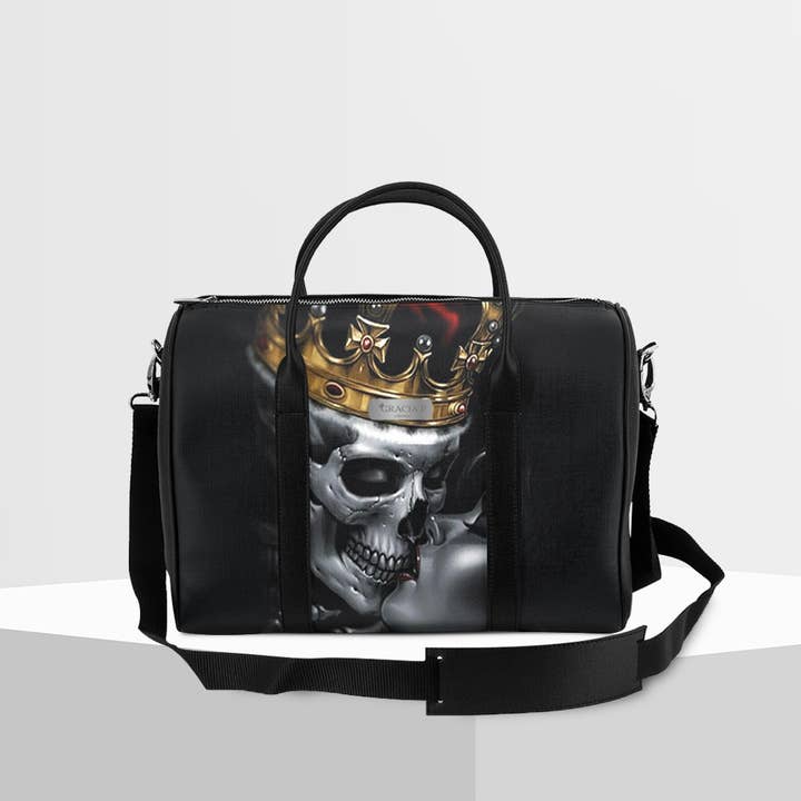 Gracia P topplåda - väska - Made in Italy - Skull kiss för wholesale av GLOBALSHOP SRL