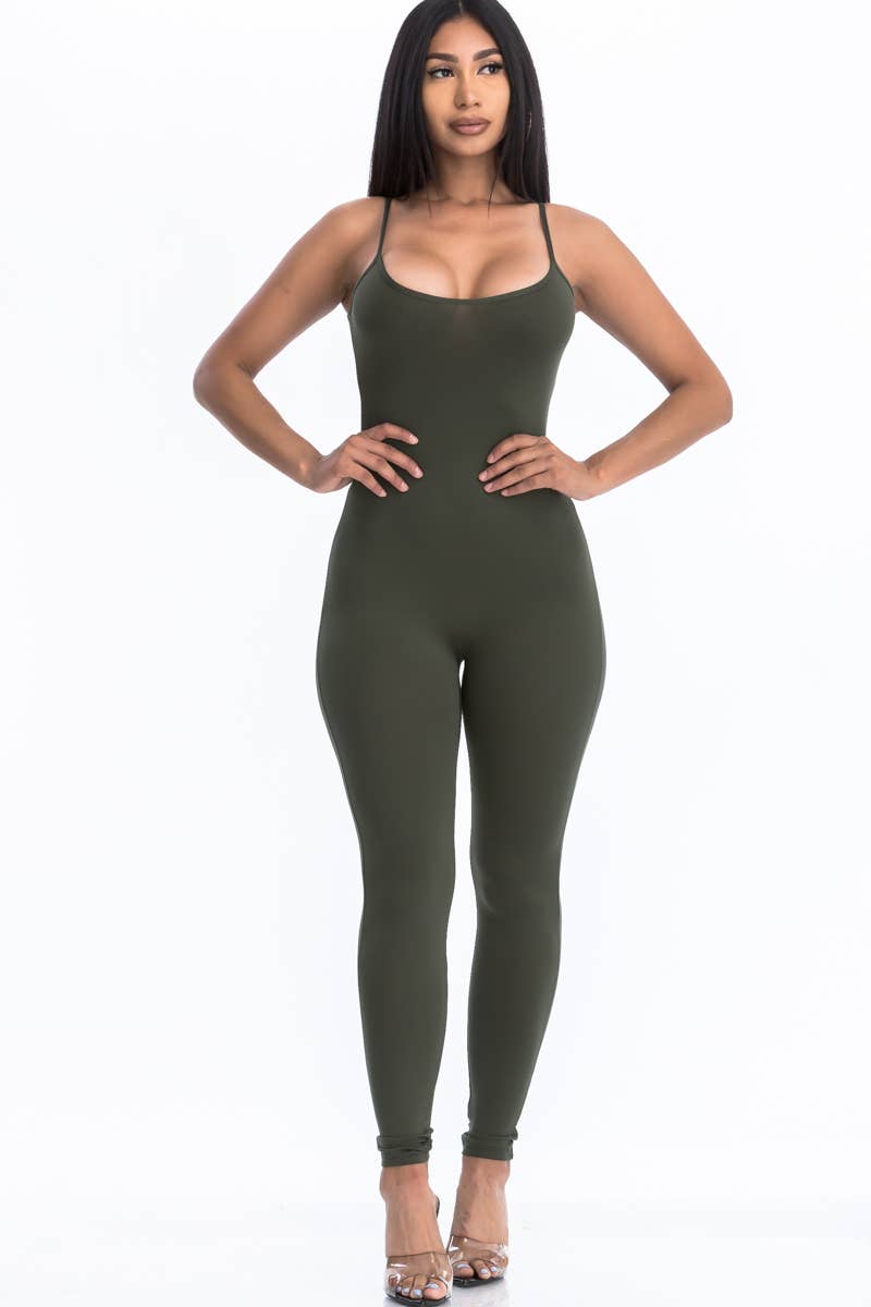 CAPELLA APPAREL - Wholesale Jumpsuit - Women's - Solid Bodycon Jumpsuit3