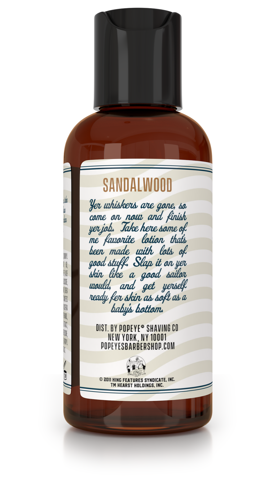 POPEYE Shave Company - Wholesale Aftershave - Men's - POPEYE Post Shave Lotion 4oz Sandalwood1