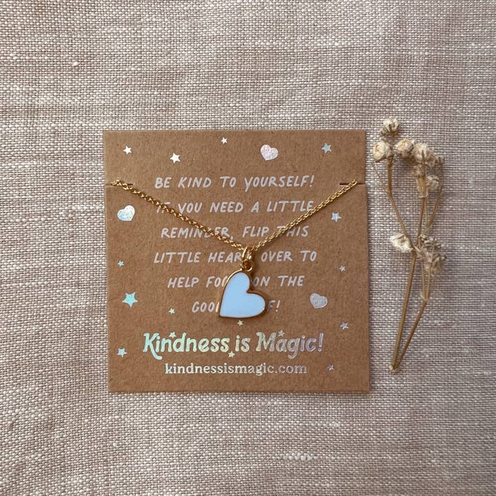 Kindness is Magic - Wholesale Halskettinghanger - Tiny Heart ketting met bevestigingen, alle kleuren4
