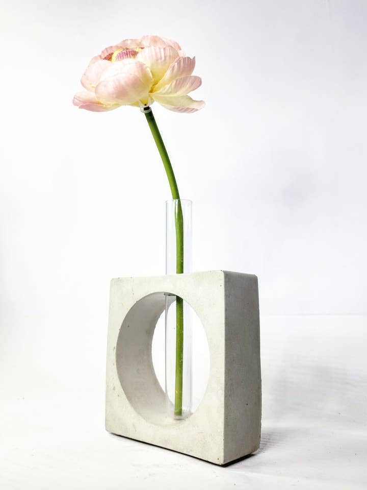 Vierkant geo-betonnen propagatiestation | Plant Bloemenvaas voor wholesale door Geoform Designs