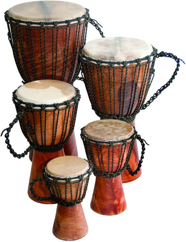 OMA - Eclectic Home - Wholesale Musical Instrument - Djembe Drum Wooden Hand Drum Musical Instrument -  Large SZ2