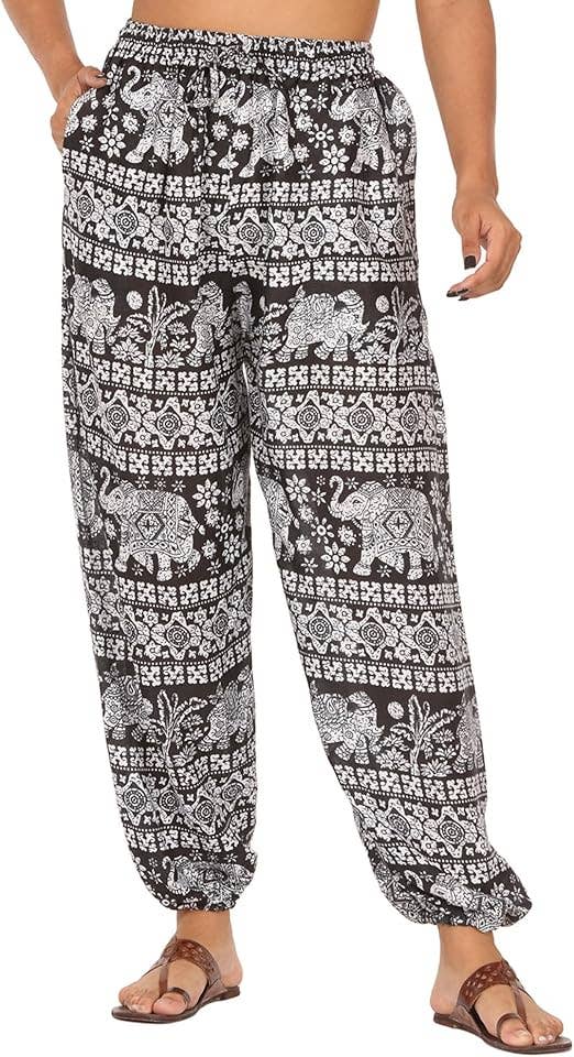 bhavnas boutique – Großhandel Hose – Damen – 5 Stück Verschiedene indische Haremshosen, Unisex-Yogahosen0