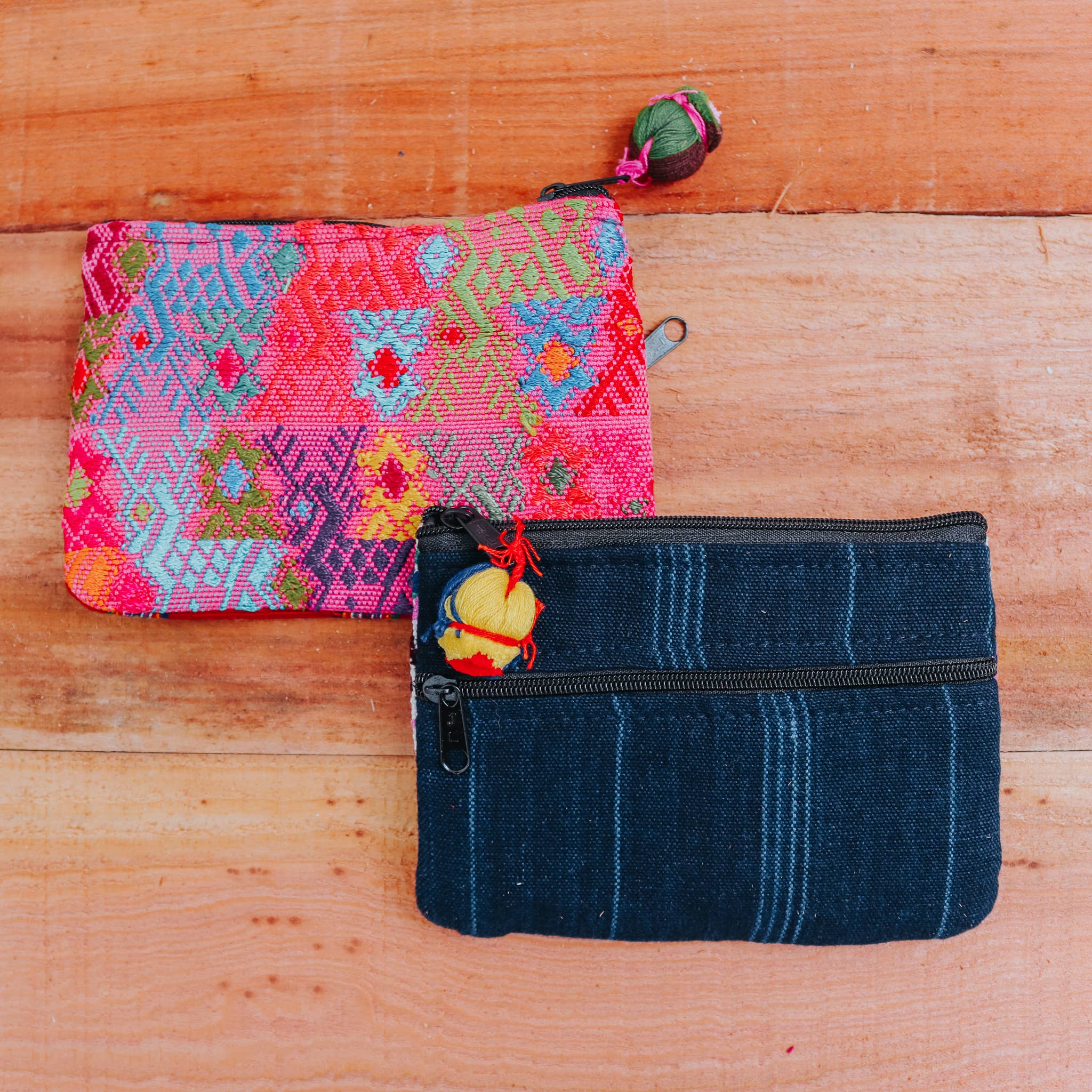 Tipico Tico - Wholesale Coin Purse - Women's - Guatemala Coin Pouch Made From Upcycled Textile Variety Pack4
