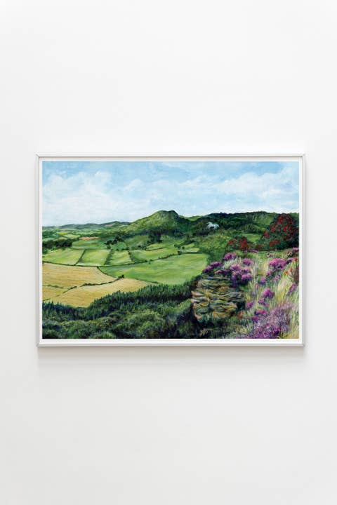 Impressão Hambleton Hills por atacado de Hannah Green Illustration