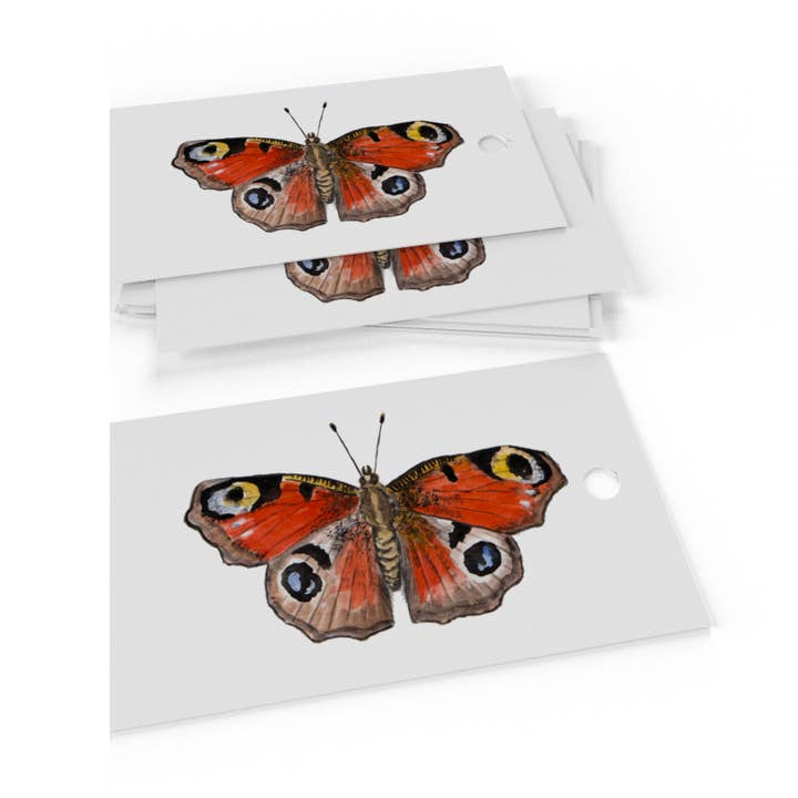 Re-wrapped – wholesale Omslagspapper – Engelska fjärilar presentpapper • Miljövänligt • Tillverkat i Storbritannien