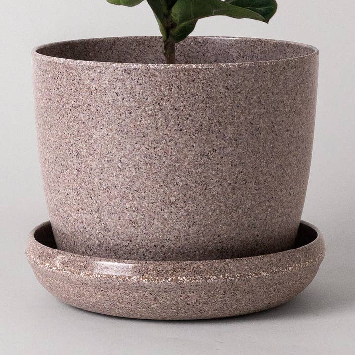7" Nut Husk Planter Pot for wholesale by Kanso Designs