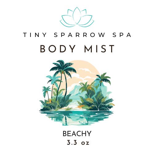TSD Beachy Body Mist 100 ml voor wholesale door Tiny Sparrow Designs