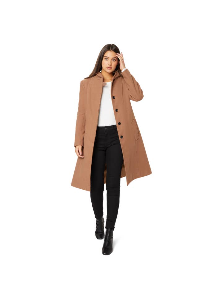 Anastasia - Vente Manteau – femme - Manteau d'hiver à capuche en fausse laine Anastasia Fashions12