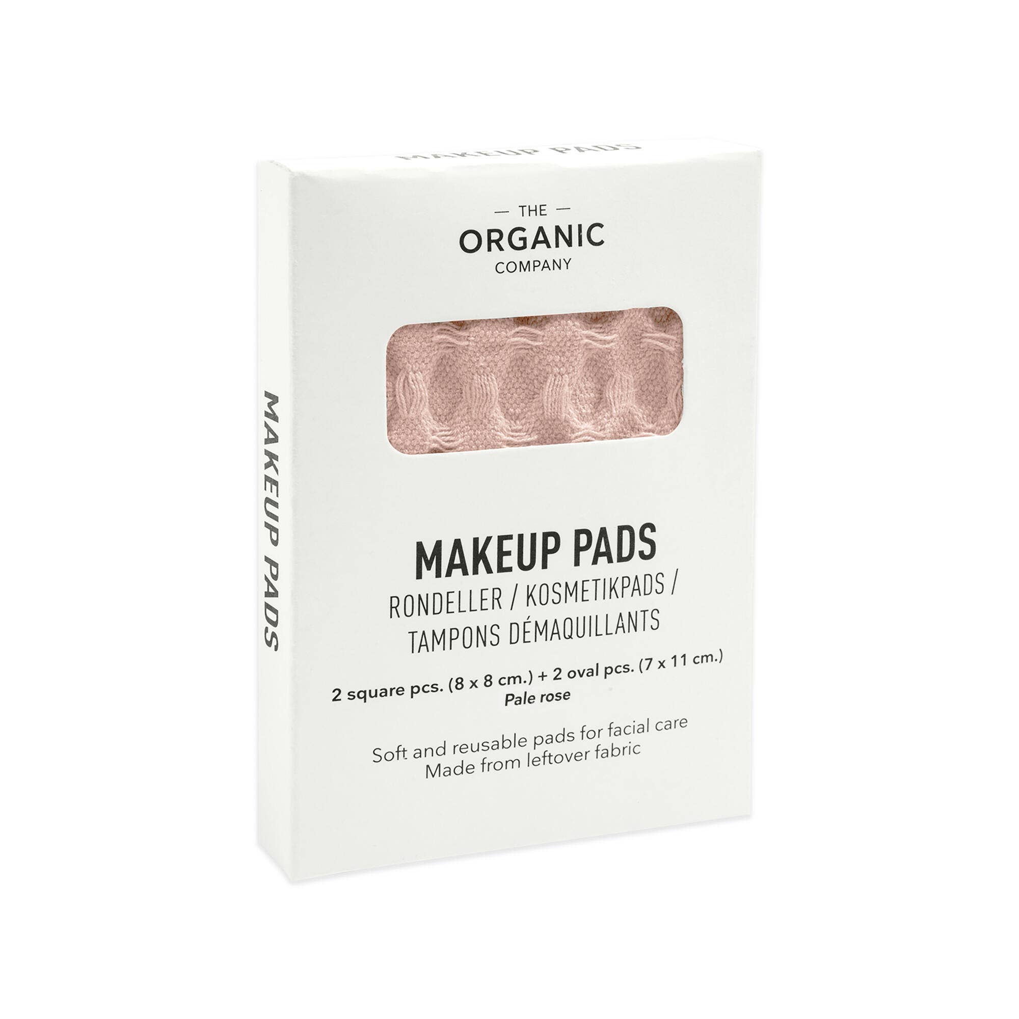The Organic Company - Wholesale Makeup Remover - Big Waffle Makeup Pads - Pale rose1