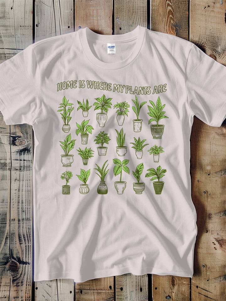 Home Is Where My Plants Are Unisex Tee for wholesale by Swift Retail