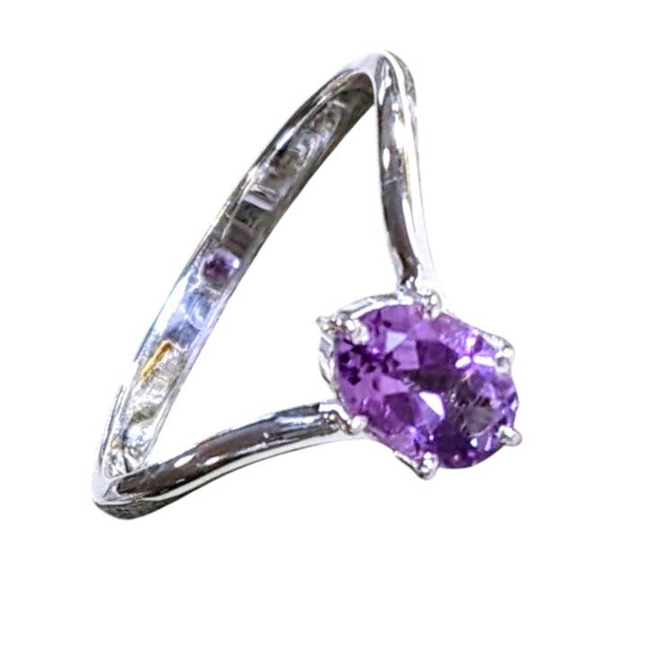 Indira Amethyst Sterling Ring for wholesale by Saraswati Imports