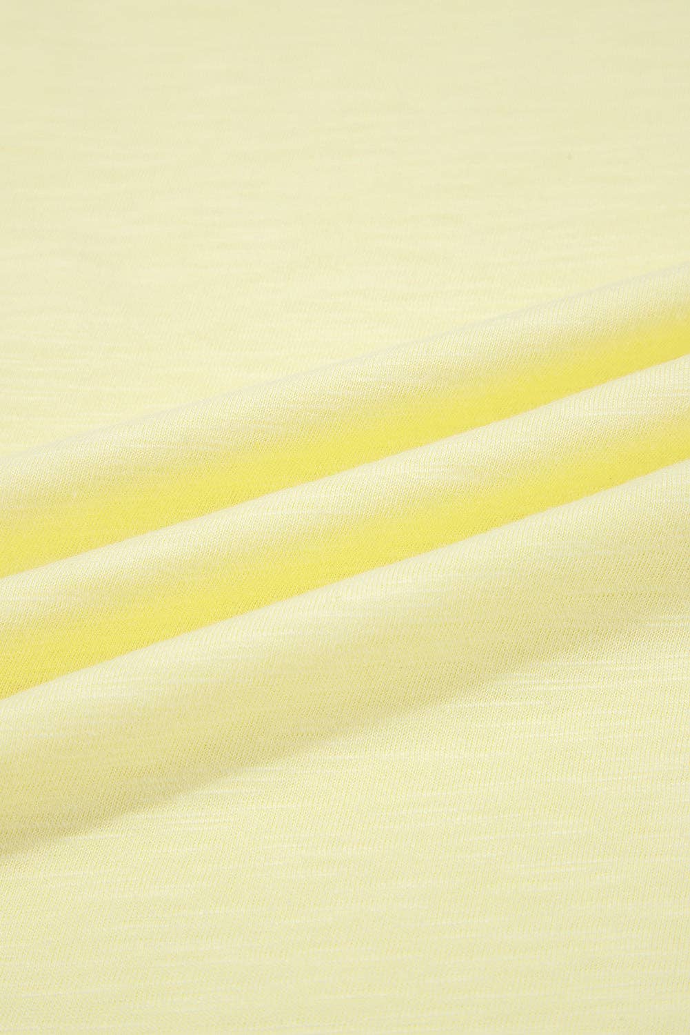 Yellow Cream Lace Patchwork Cap Sleeve Round Neck T Shirt for wholesale on Faire14