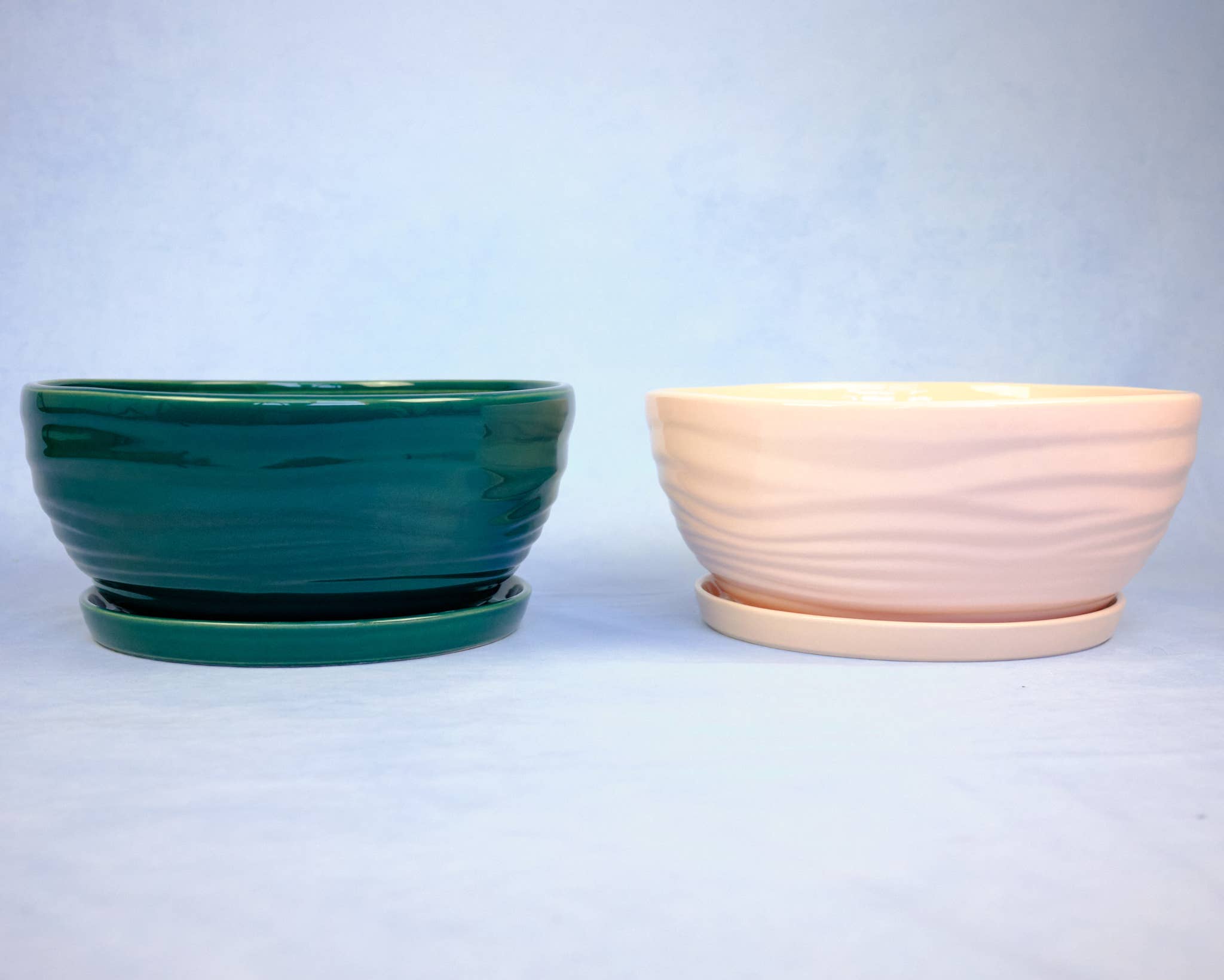 The Green Vibe - Wholesale Plant Pot - Large round pot with saucer | Bonsai and arrangements1