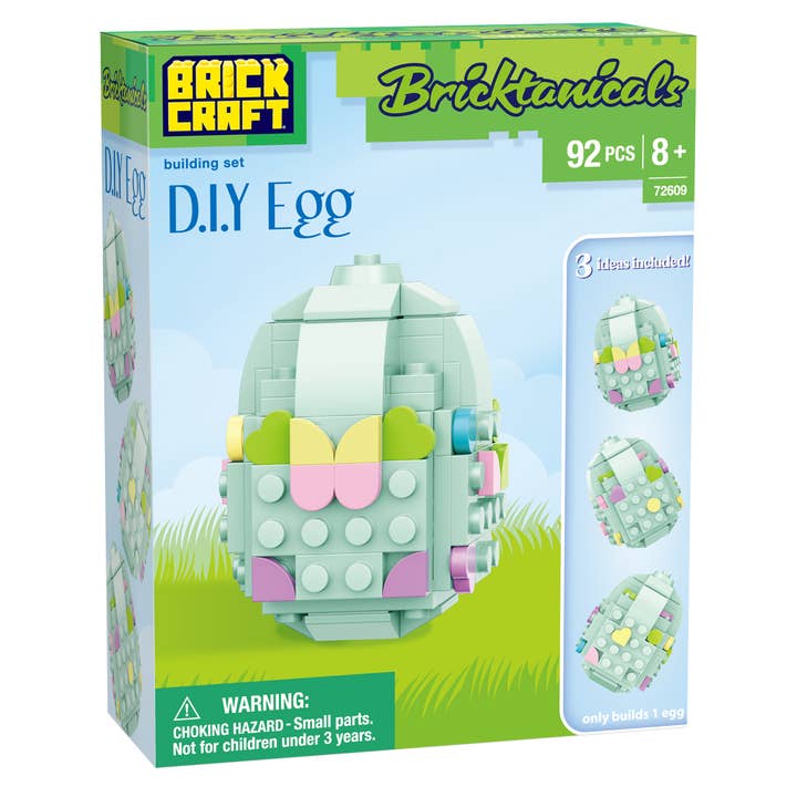 Brickcraft - Wholesale Building Set - Kids - Brickcraft Bricktanicals DIY Egg Building Set 92 pcs Easter3